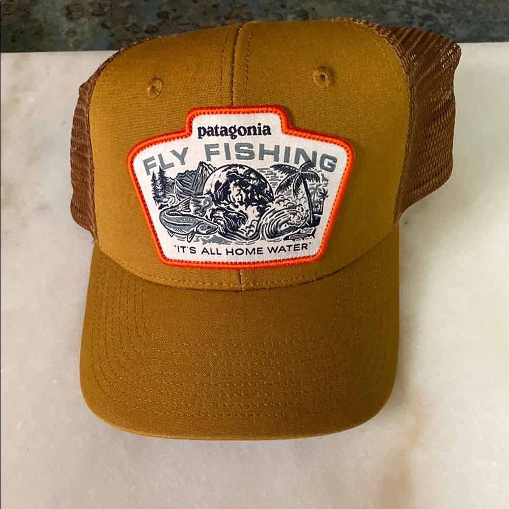 Patagonia Brown Trucker Hat with Mesh Back